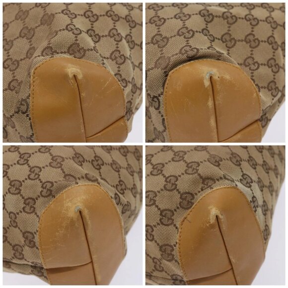 GUCCI GG Canvas Tote Bag Beige Silver 019 0401 Auth - Picture 16 of 16